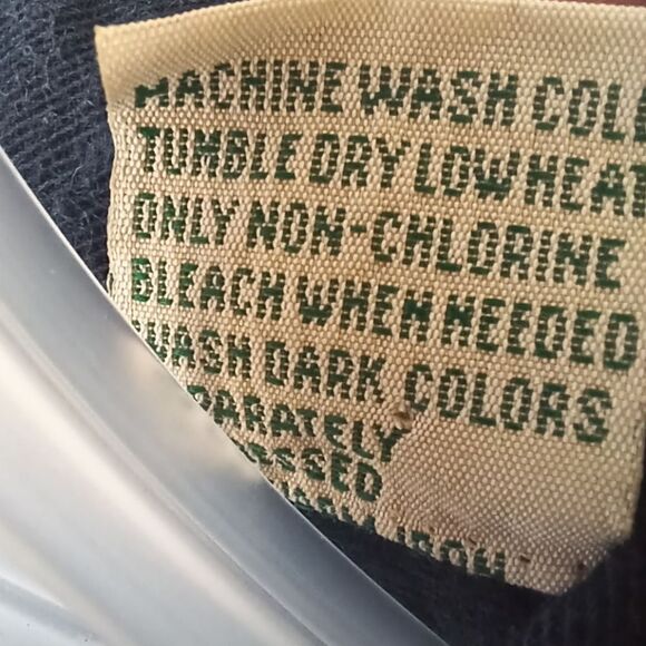 REDHEAD Cotton Button Down Shirt Short Sleeve Dark Navy Denim Men Tall Size 2XLT - Picture 7 of 10